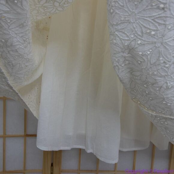 NEW Madewell Eyelet Lucie Tie-Strap Tiered Midi Dress, XL - Picture 11 of 16